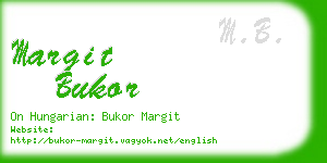 margit bukor business card